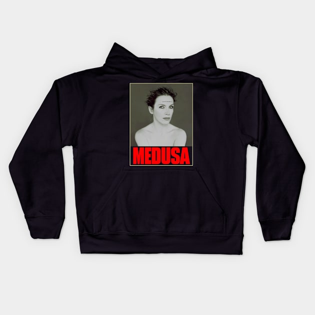 medusa-high-resolution-transparent Kids Hoodie by cityfolk